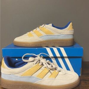 Adidas Handball Spezial Beige and Yellow Sneakers